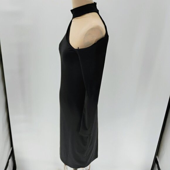 Susana Monaco extreme Cut Out Long Sleeve Dress in Black sold on revolve midi - Picture 10 of 13